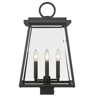 Z-Lite - 521PHBS-BK - Four Light Outdoor Post Mount Fixture - Broughton - Black