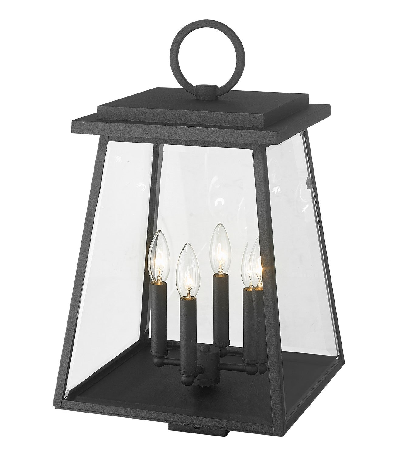 Z-Lite - 521PHBS-BK - Four Light Outdoor Post Mount Fixture - Broughton - Black