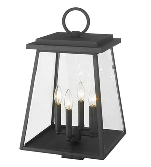 Z-Lite - 521PHBS-BK - Four Light Outdoor Post Mount Fixture - Broughton - Black