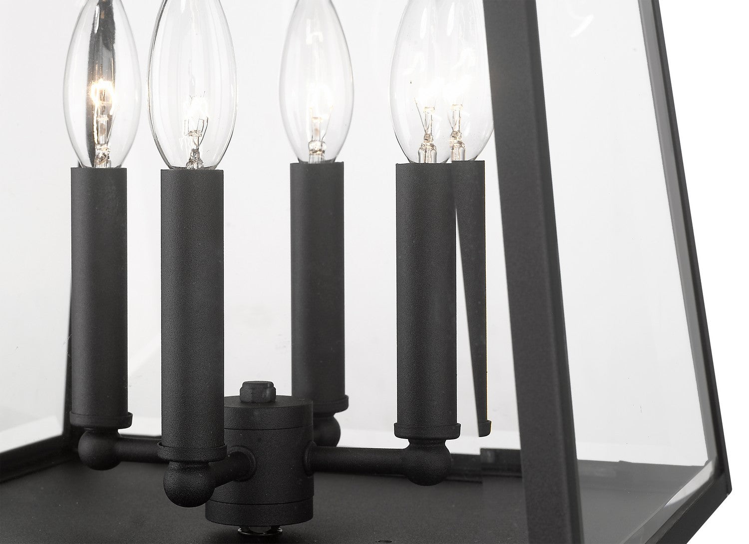 Z-Lite - 521PHBS-BK - Four Light Outdoor Post Mount Fixture - Broughton - Black