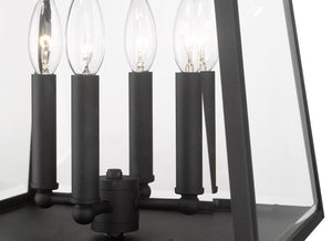 Z-Lite - 521PHBS-BK - Four Light Outdoor Post Mount Fixture - Broughton - Black