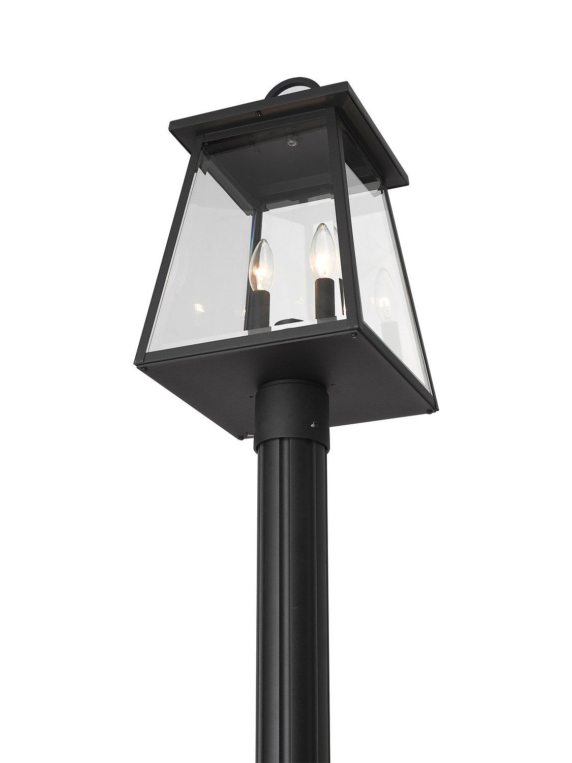Z-Lite - 521PHMR-519P-BK - Two Light Outdoor Post Mounted Fixture - Broughton - Black