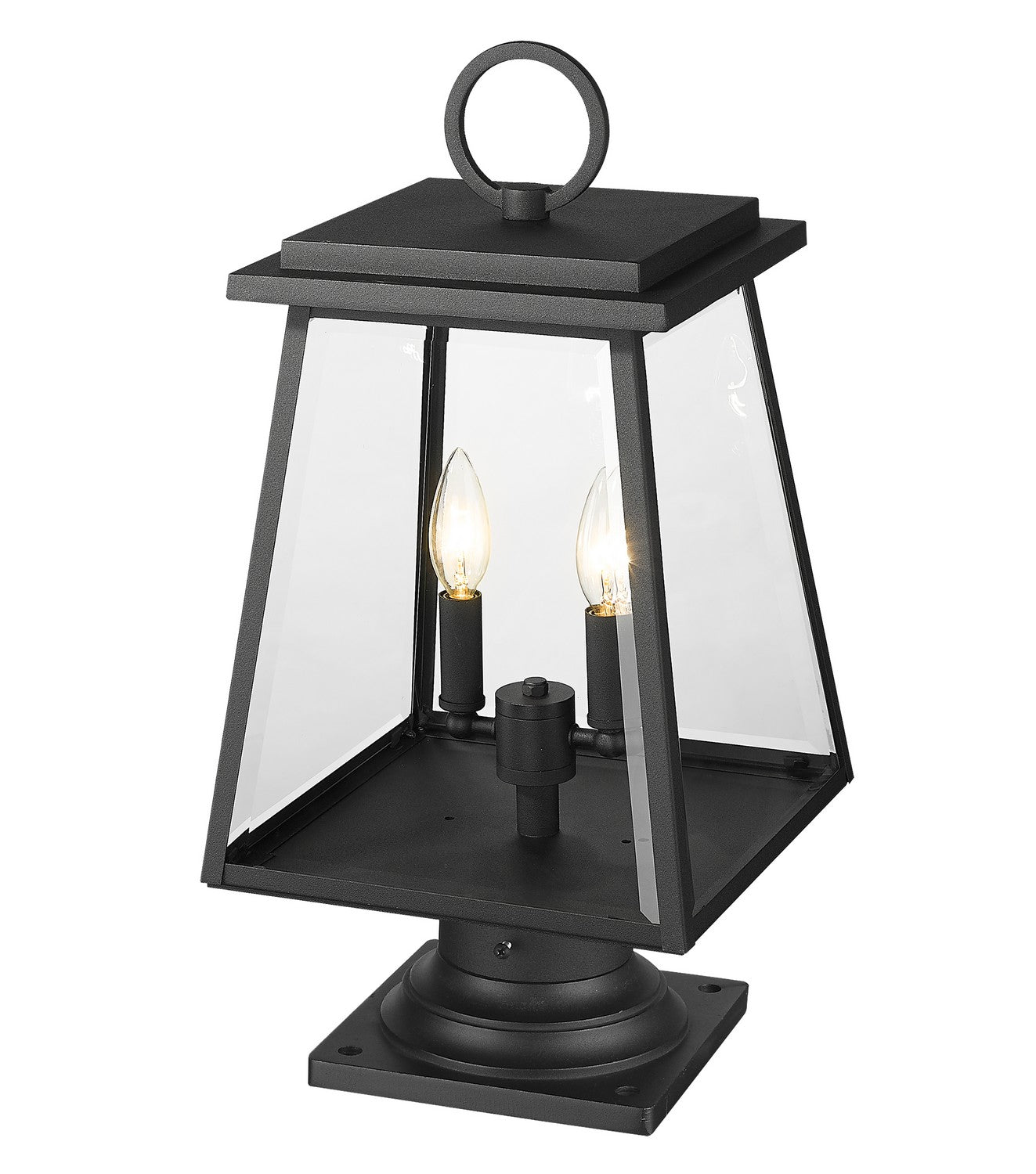 Z-Lite - 521PHMR-533PM-BK - Two Light Outdoor Pier Mounted Fixture - Broughton - Black