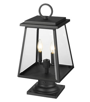 Z-Lite - 521PHMR-533PM-BK - Two Light Outdoor Pier Mounted Fixture - Broughton - Black
