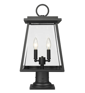 Z-Lite - 521PHMR-533PM-BK - Two Light Outdoor Pier Mounted Fixture - Broughton - Black