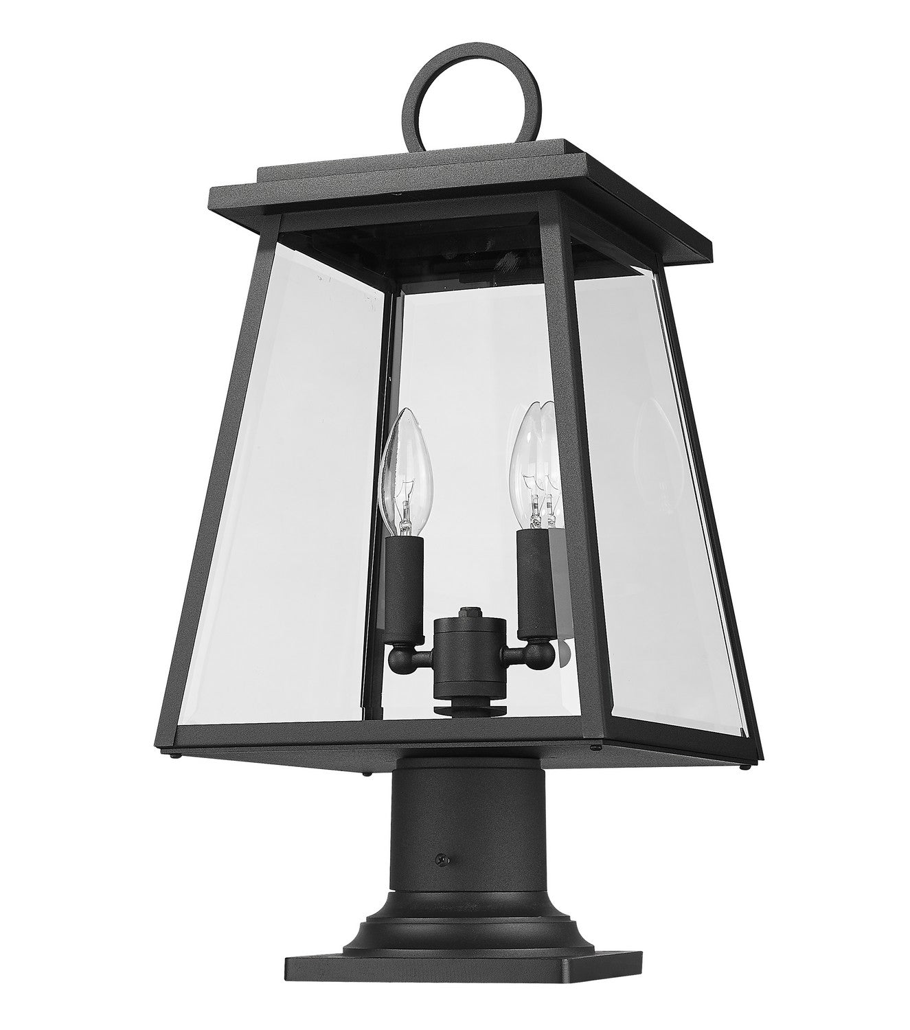 Z-Lite - 521PHMR-533PM-BK - Two Light Outdoor Pier Mounted Fixture - Broughton - Black