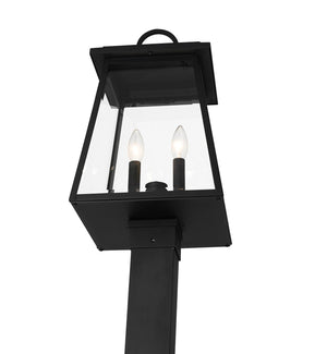 Z-Lite - 521PHMS-536P-BK - Two Light Outdoor Post Mounted Fixture - Broughton - Black