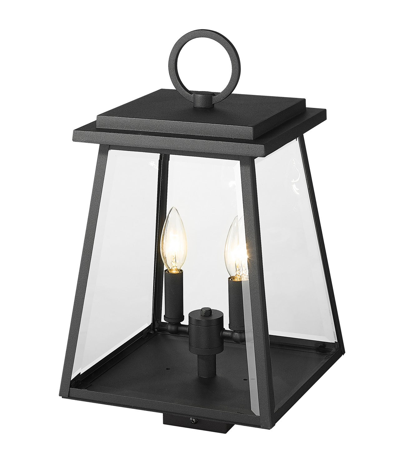 Z-Lite - 521PHMS-BK - Two Light Outdoor Post Mount Fixture - Broughton - Black