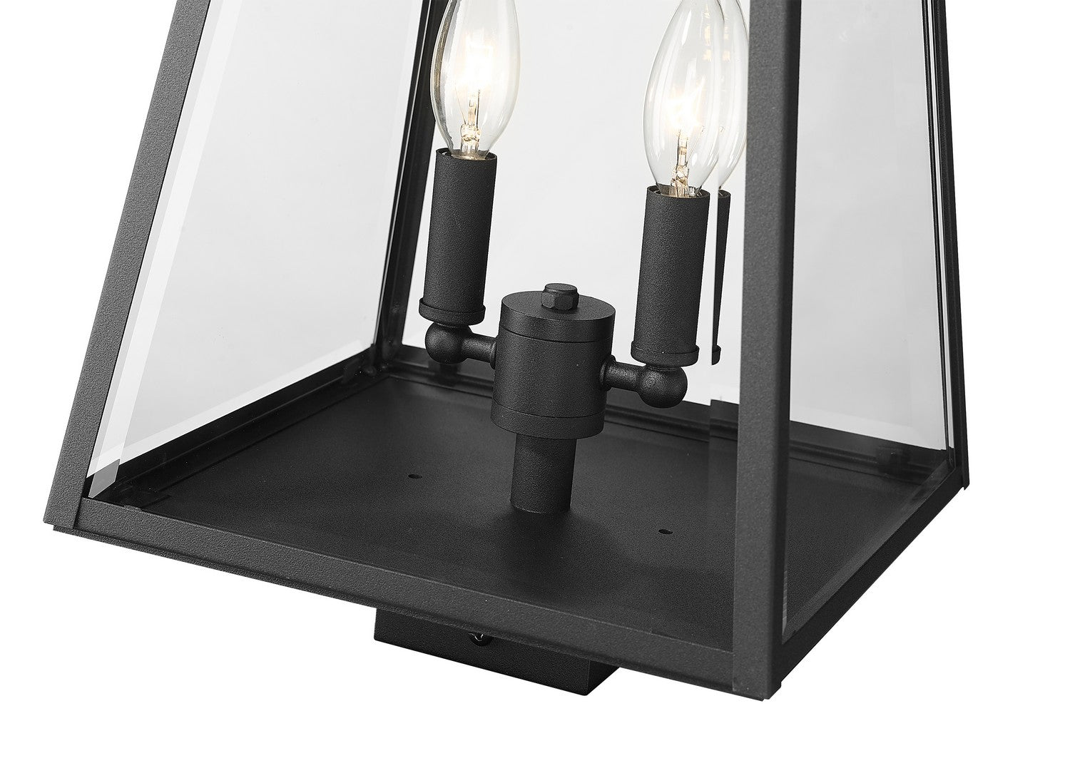 Z-Lite - 521PHMS-BK - Two Light Outdoor Post Mount Fixture - Broughton - Black