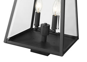 Z-Lite - 521PHMS-BK - Two Light Outdoor Post Mount Fixture - Broughton - Black