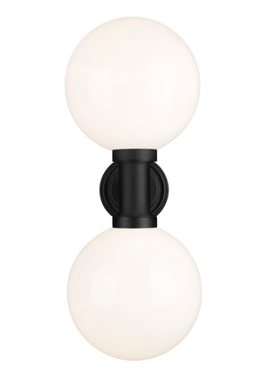 Z-Lite - 597B2-BK - Two Light Outdoor Wall Sconce - Laurent - Black