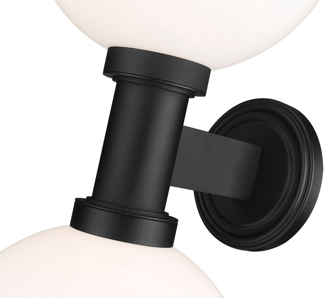 Z-Lite - 597B2-BK - Two Light Outdoor Wall Sconce - Laurent - Black