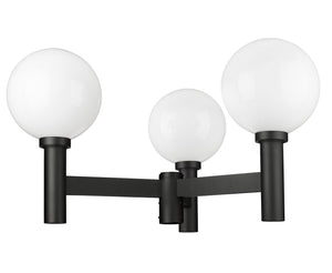 Z-Lite - 597BP3-BK - Three Light Outdoor Post Mount Fixture - Laurent - Black