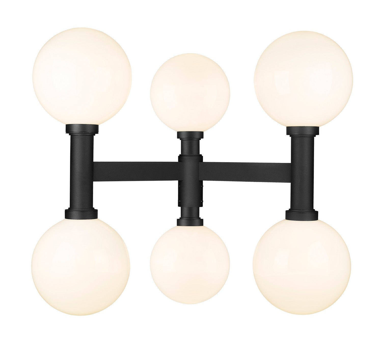 Z-Lite - 597BP6-BK - Six Light Outdoor Post Mount Fixture - Laurent - Black