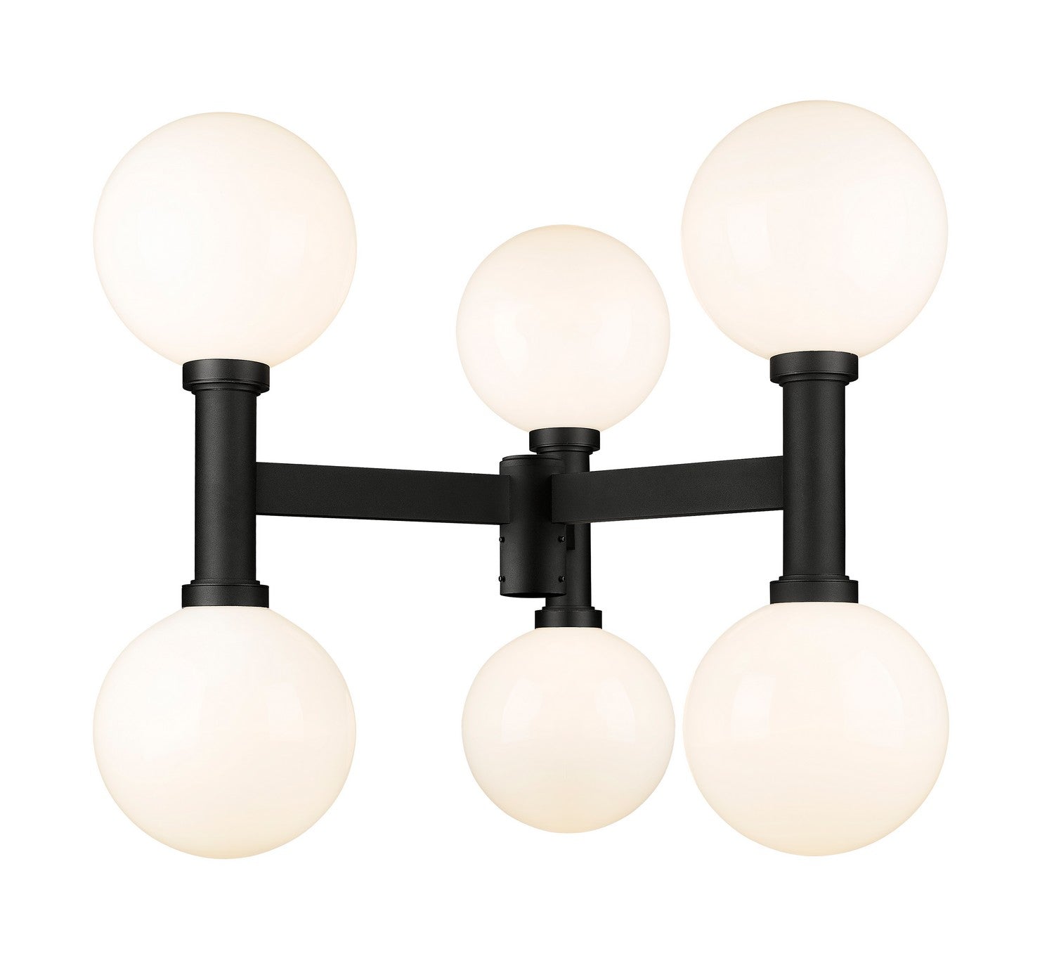 Z-Lite - 597BP6-BK - Six Light Outdoor Post Mount Fixture - Laurent - Black
