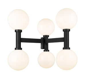 Z-Lite - 597BP6-BK - Six Light Outdoor Post Mount Fixture - Laurent - Black
