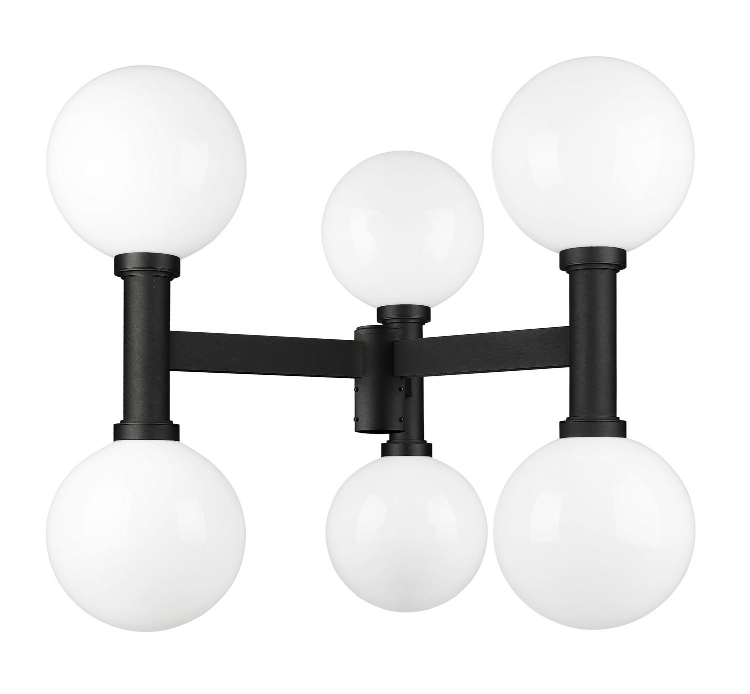 Z-Lite - 597BP6-BK - Six Light Outdoor Post Mount Fixture - Laurent - Black