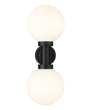 Z-Lite - 597M2-BK - Two Light Outdoor Wall Sconce - Laurent - Black