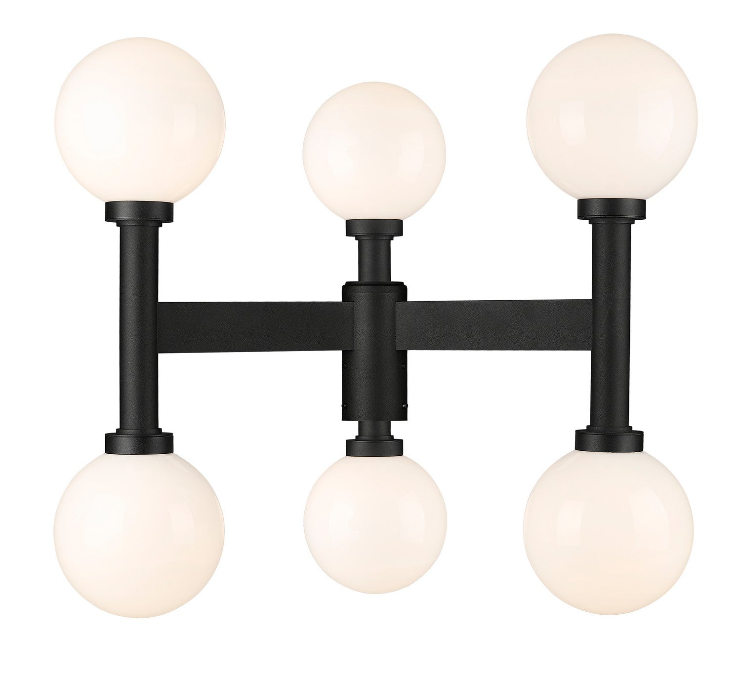 Z-Lite - 597MP6-BK - Six Light Outdoor Post Mount Fixture - Laurent - Black