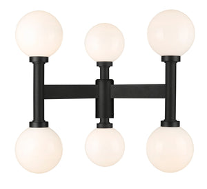 Z-Lite - 597MP6-BK - Six Light Outdoor Post Mount Fixture - Laurent - Black