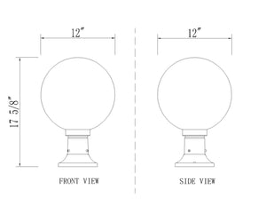 Z-Lite - 597PHB-553PM-BK - One Light Outdoor Pier Mounted Fixture - Laurent - Black