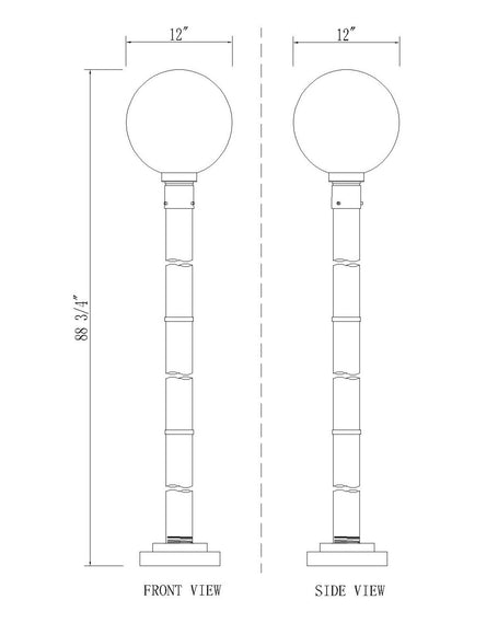 Z-Lite - 597PHB-567P-BK - One Light Outdoor Post Mount - Laurent - Black