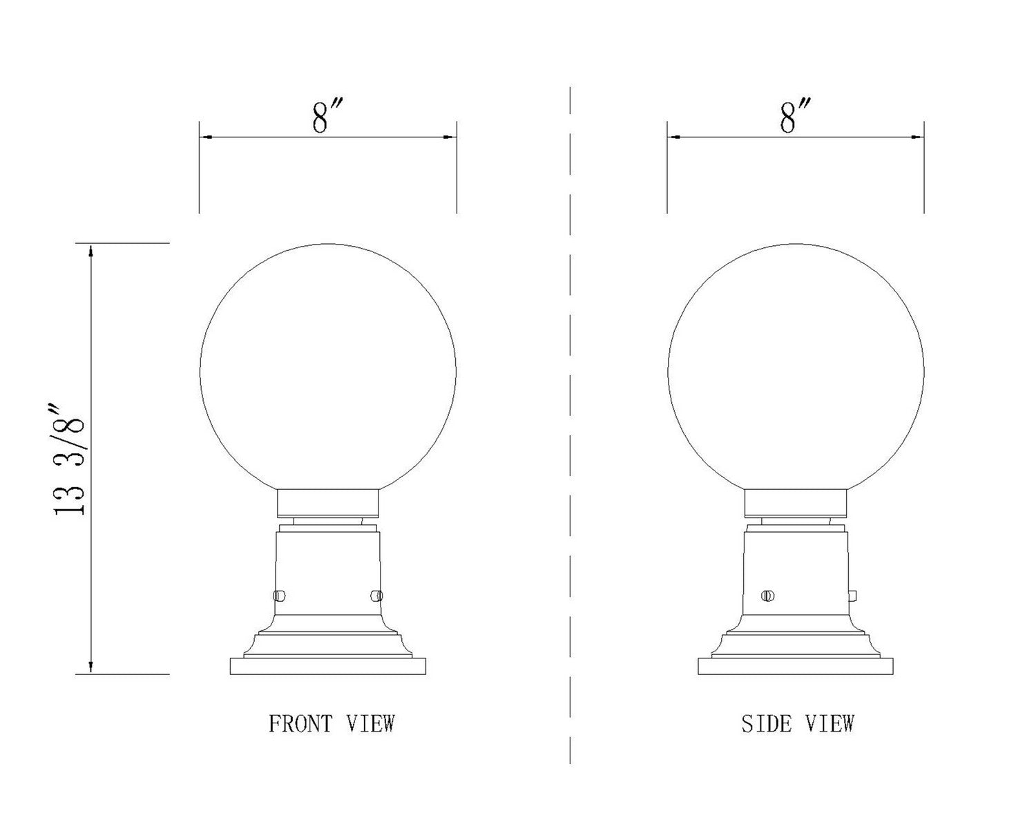 Z-Lite - 597PHM-533PM-BK - One Light Outdoor Pier Mounted Fixture - Laurent - Black