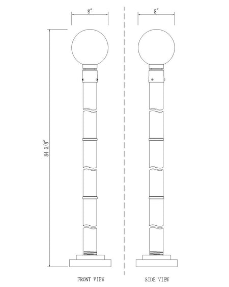 Z-Lite - 597PHM-567P-BK - One Light Outdoor Post Mount - Laurent - Black