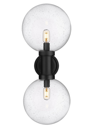 Z-Lite - 599B2-BK - Two Light Outdoor Wall Sconce - Laurent - Black