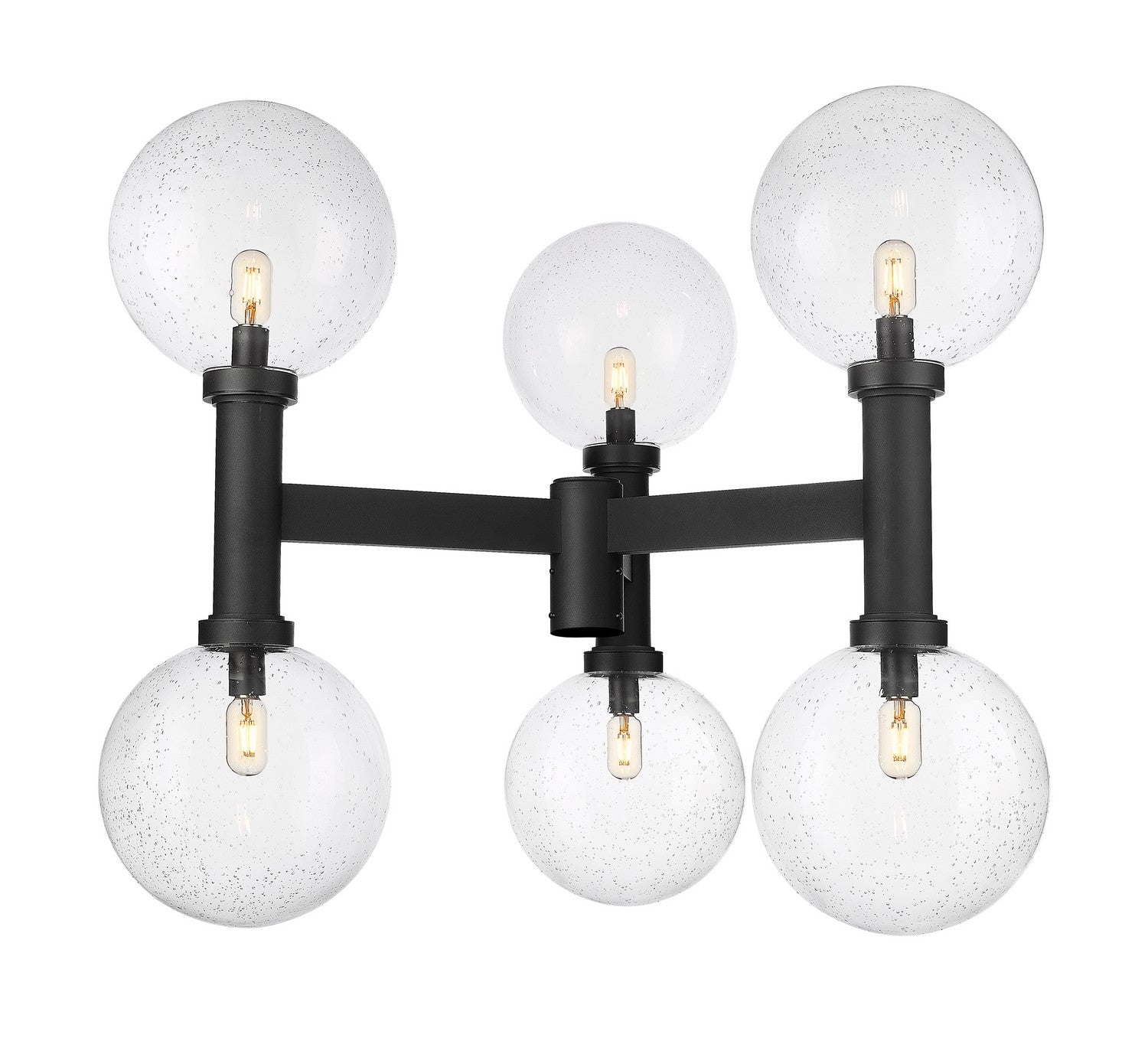 Z-Lite - 599BP6-BK - Six Light Outdoor Post Mount Fixture - Laurent - Black