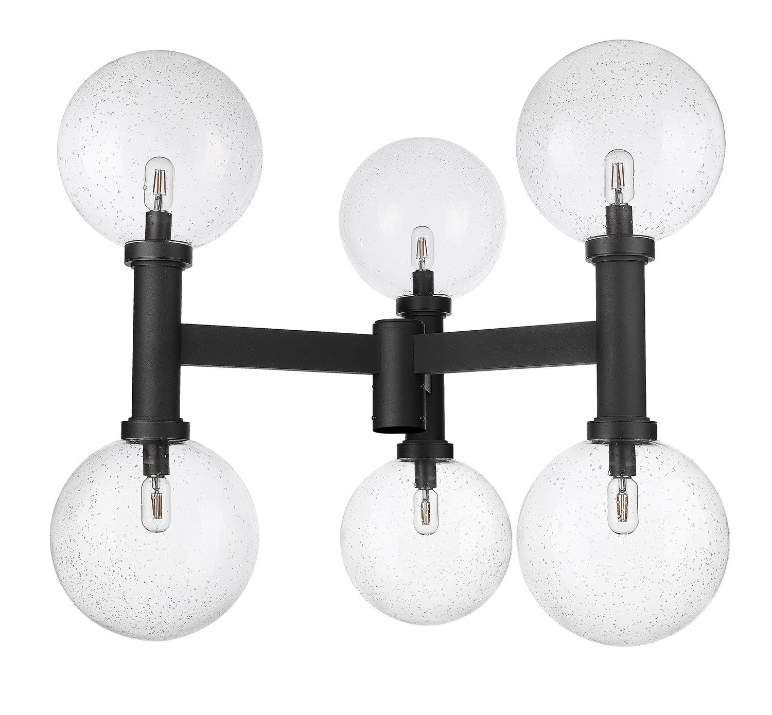 Z-Lite - 599BP6-BK - Six Light Outdoor Post Mount Fixture - Laurent - Black