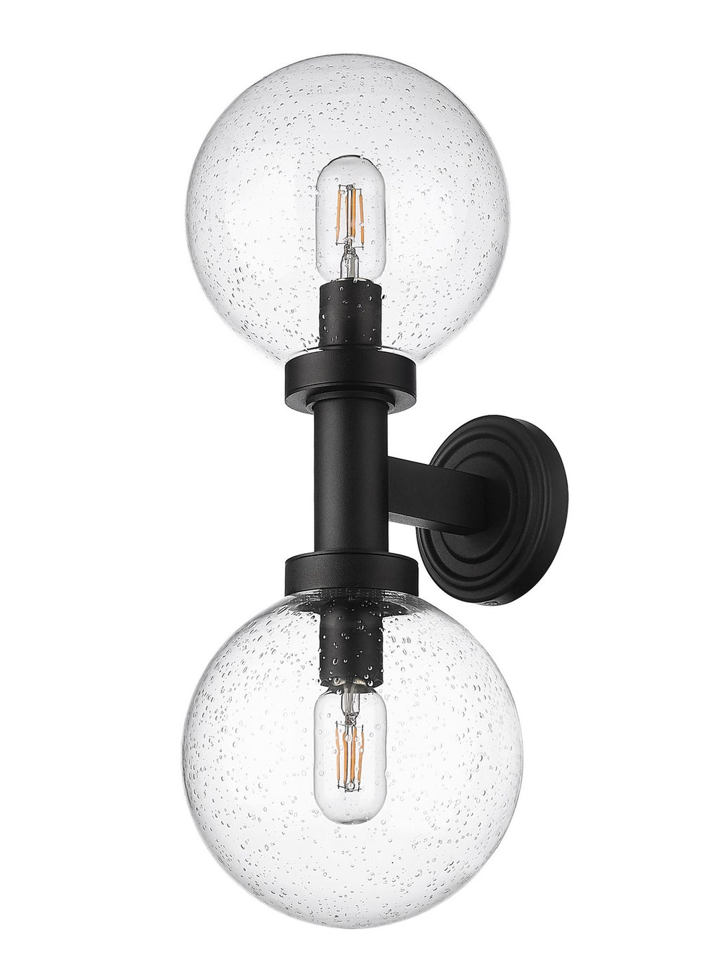 Z-Lite - 599M2-BK - Two Light Outdoor Wall Sconce - Laurent - Black
