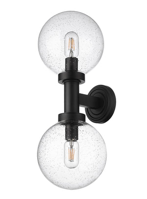 Z-Lite - 599M2-BK - Two Light Outdoor Wall Sconce - Laurent - Black