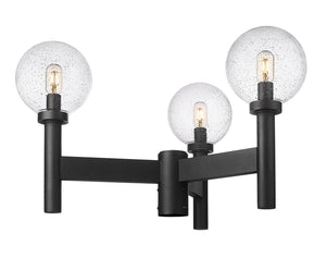 Z-Lite - 599MP3-BK - Three Light Outdoor Post Mount Fixture - Laurent - Black