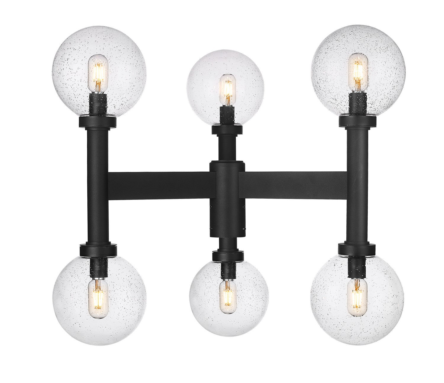 Z-Lite - 599MP6-BK - Six Light Outdoor Post Mount Fixture - Laurent - Black
