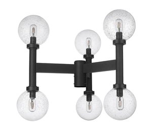 Z-Lite - 599MP6-BK - Six Light Outdoor Post Mount Fixture - Laurent - Black