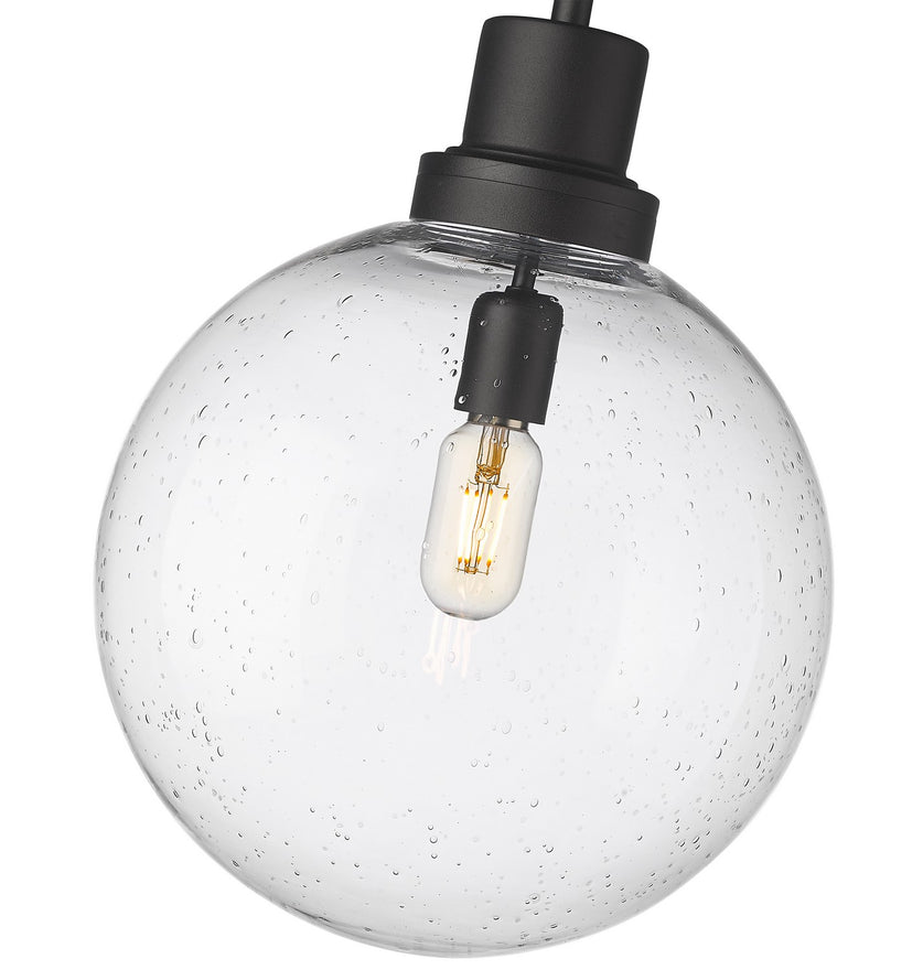 Z-Lite - 599P12-BK - One Light Outdoor Pendant - Laurent - Black