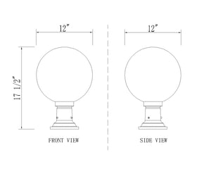 Z-Lite - 599PHB-533PM-BK - One Light Outdoor Pier Mounted Fixture - Laurent - Black