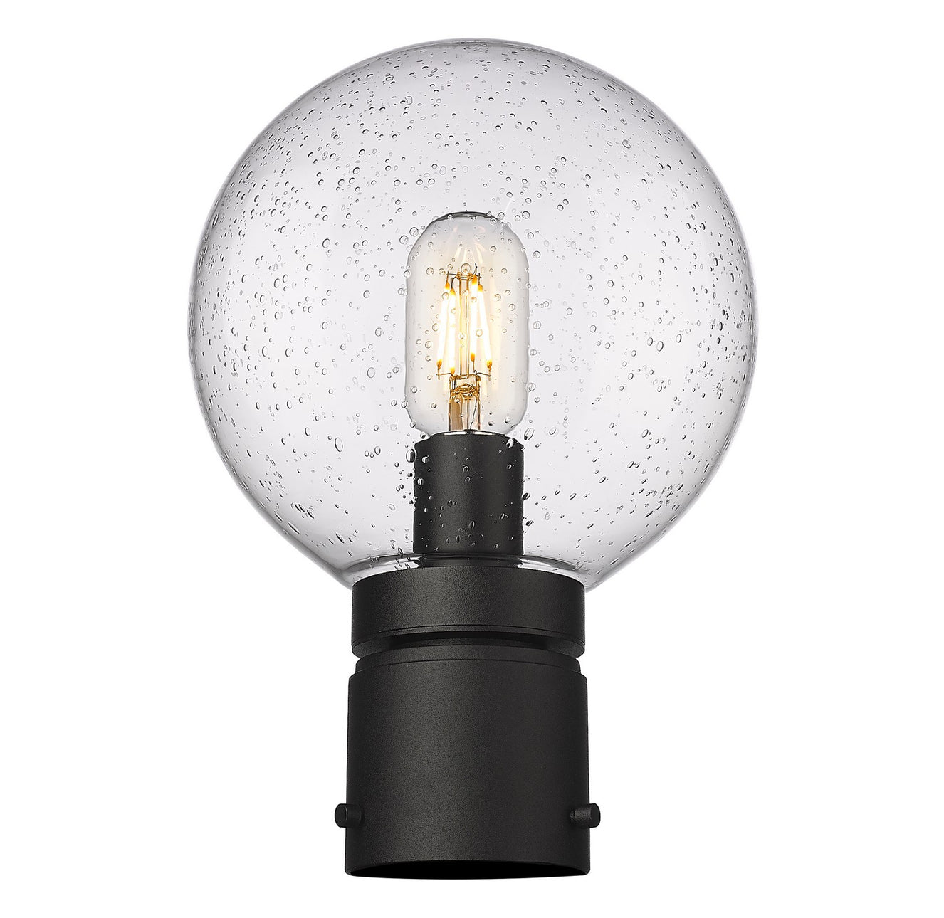 Z-Lite - 599PHM-BK - One Light Outdoor Post Mount Fixture - Laurent - Black