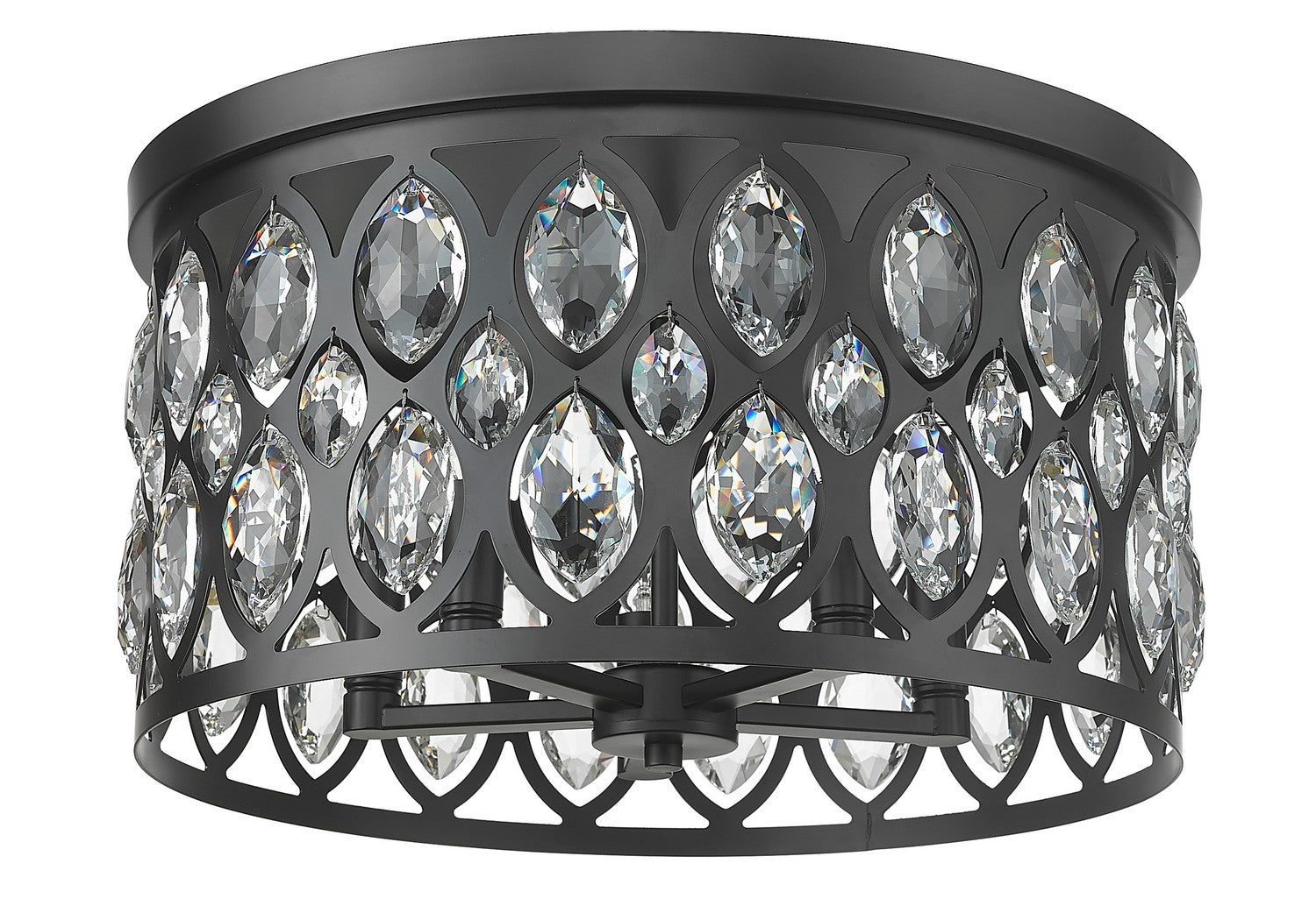 Z-Lite - 6010F18MB - Five Light Flush Mount - Dealey - Matte Black