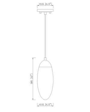 Z-Lite - 651P-MB - One Light Pendant - Arden - Matte Black