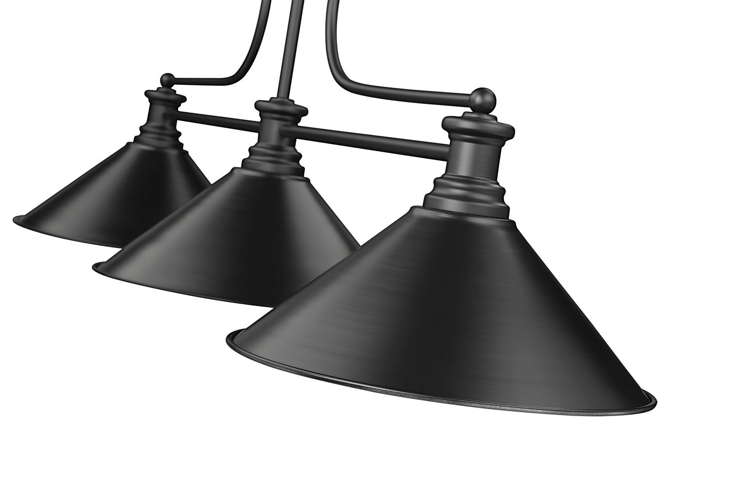 Z-Lite - 725-3MB-MB15 - Three Light Billiard - Melange - Matte Black