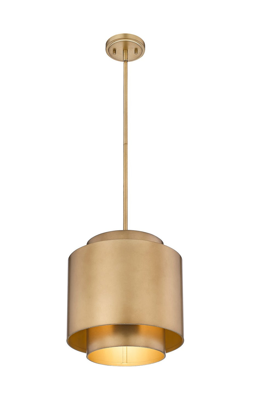 Z-Lite - 739P12-RB - One Light Pendant - Harlech - Rubbed Brass