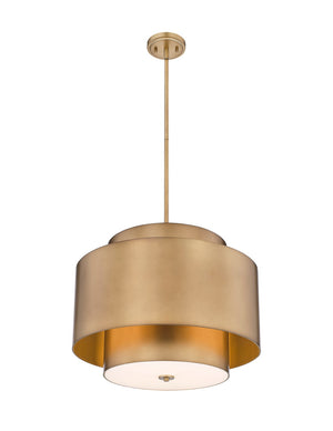 Z-Lite - 739P24-RB - Three Light Chandelier - Harlech - Rubbed Brass