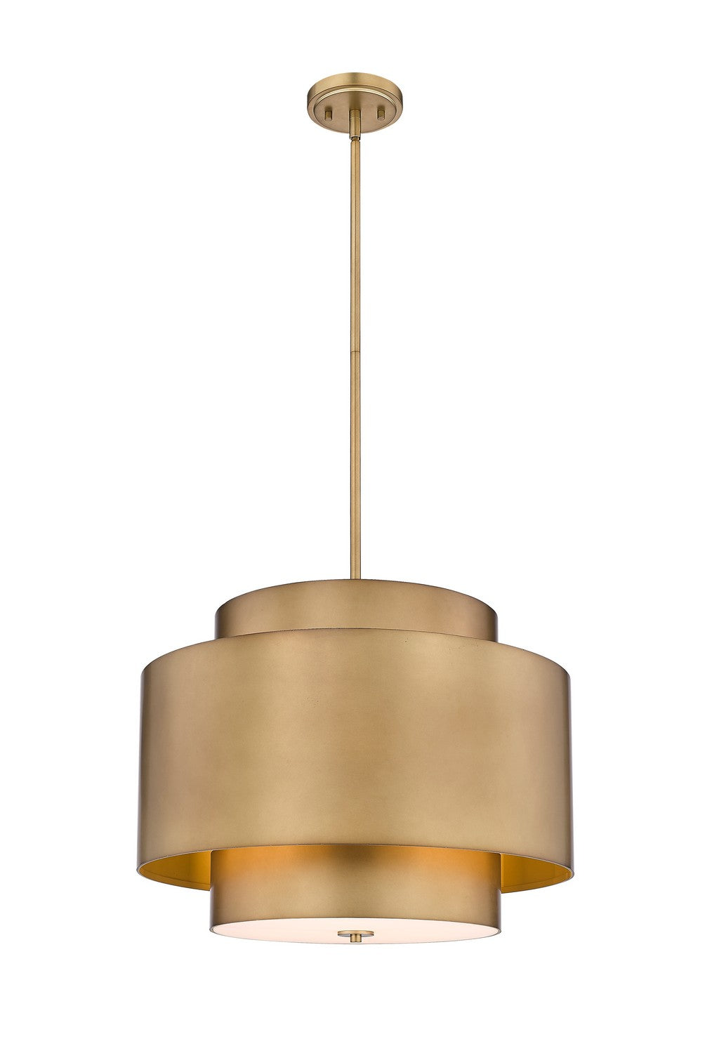 Z-Lite - 739P24-RB - Three Light Chandelier - Harlech - Rubbed Brass