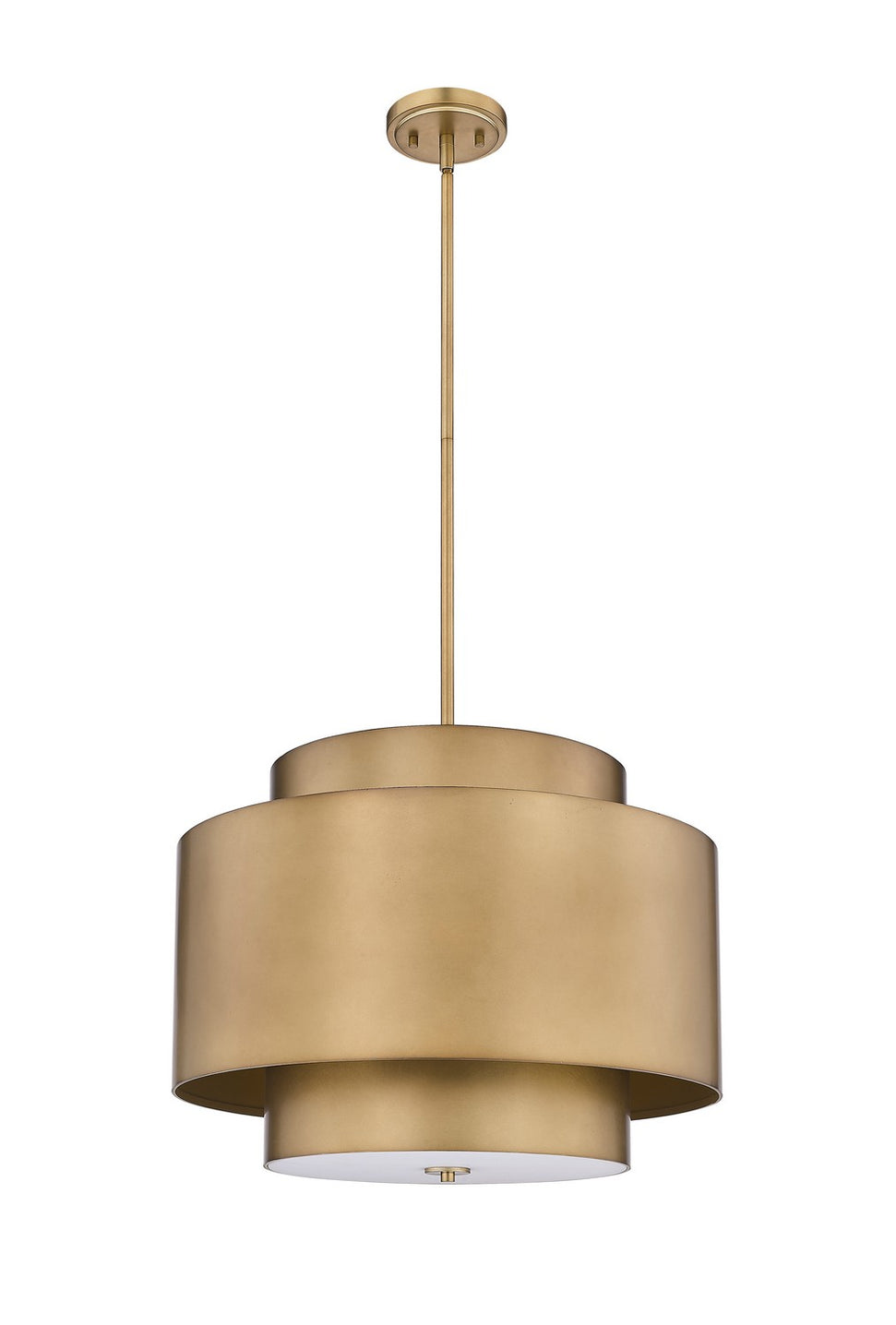 Z-Lite - 739P24-RB - Three Light Chandelier - Harlech - Rubbed Brass