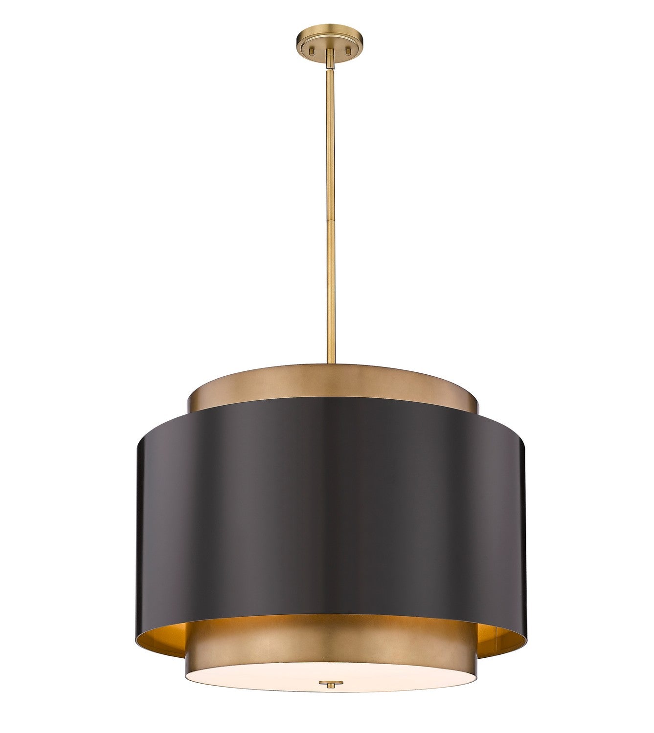 Z-Lite - 739P32-BRZ-RB - Four Light Chandelier - Harlech - Bronze / Rubbed Brass