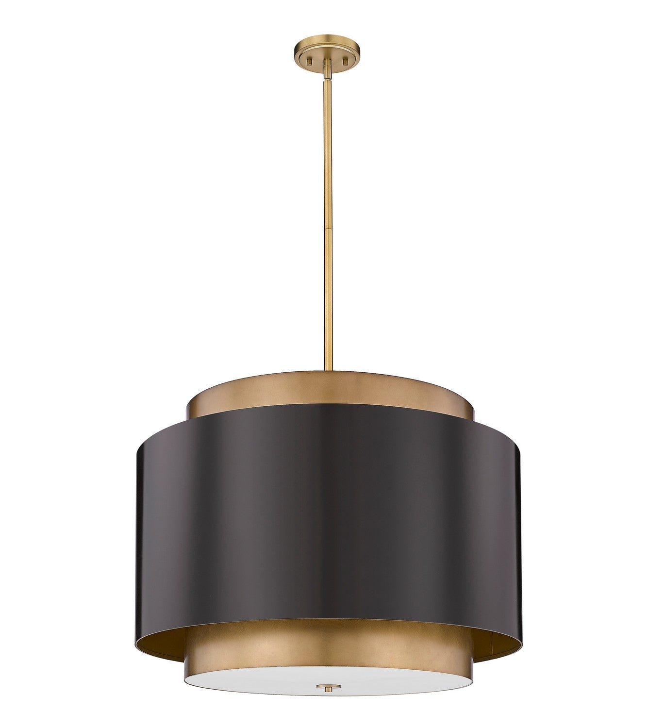 Z-Lite - 739P32-BRZ-RB - Four Light Chandelier - Harlech - Bronze / Rubbed Brass