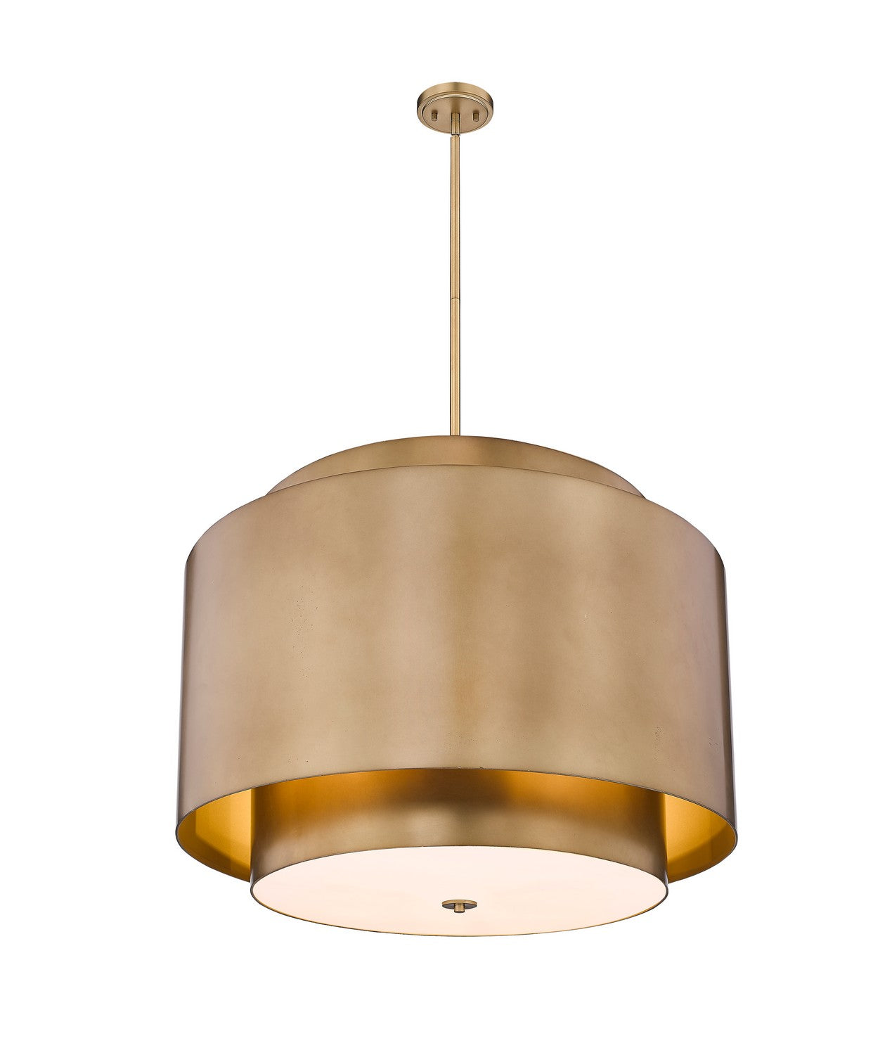 Z-Lite - 739P32-RB - Four Light Chandelier - Harlech - Rubbed Brass