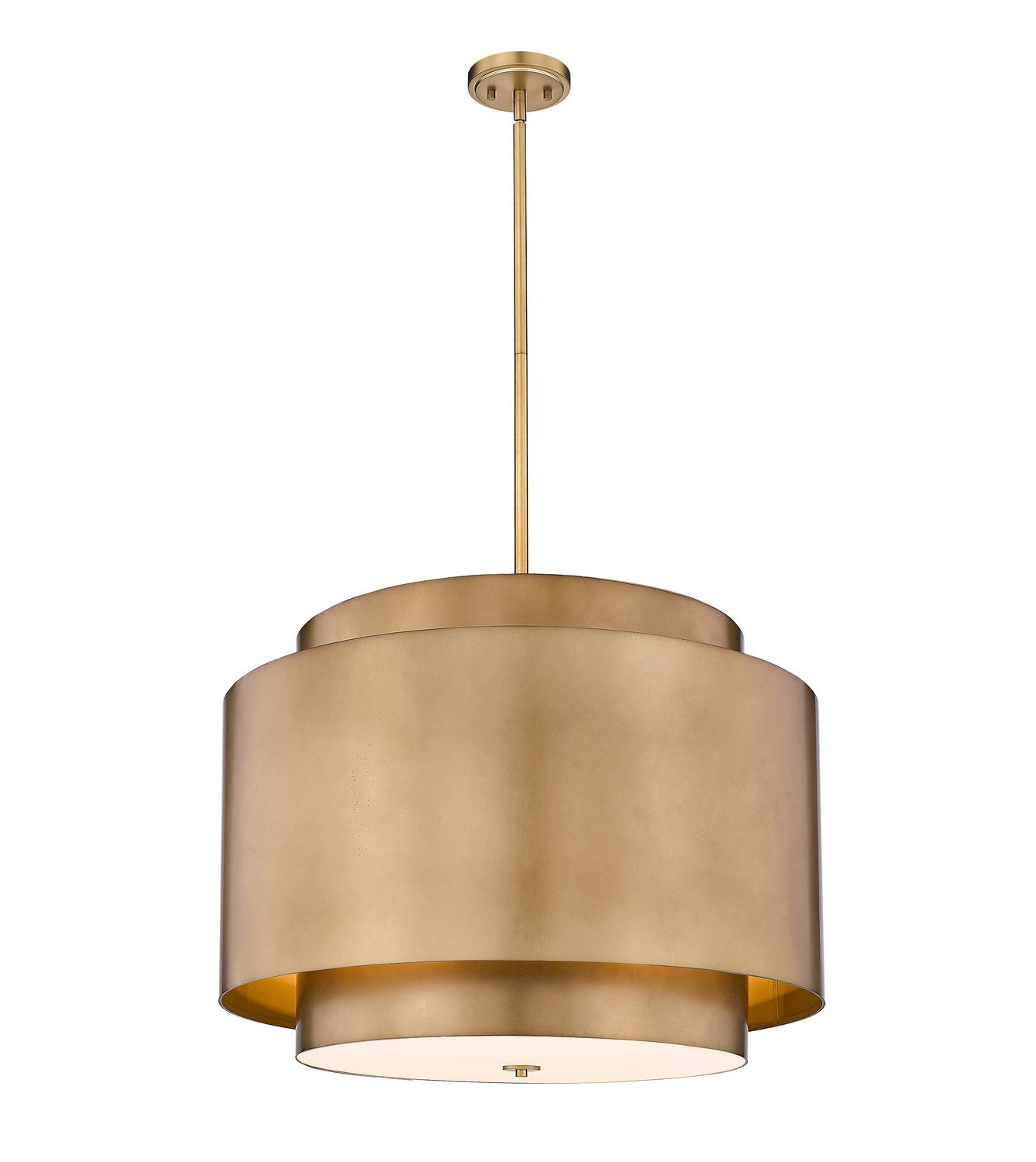 Z-Lite - 739P32-RB - Four Light Chandelier - Harlech - Rubbed Brass